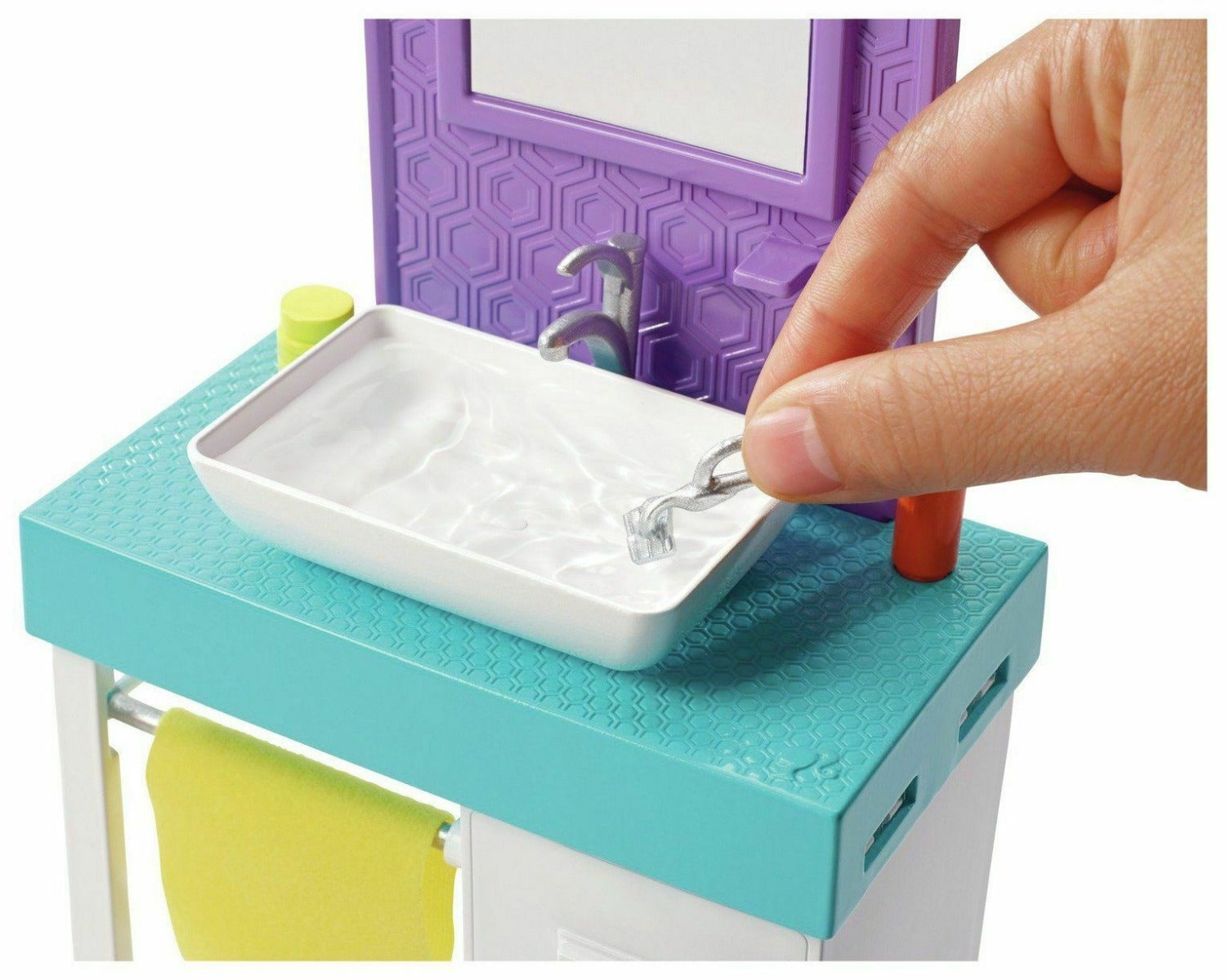 Barbie Bathroom-Themed Playset with Shaving Ken FYK51 - Colorland Toys