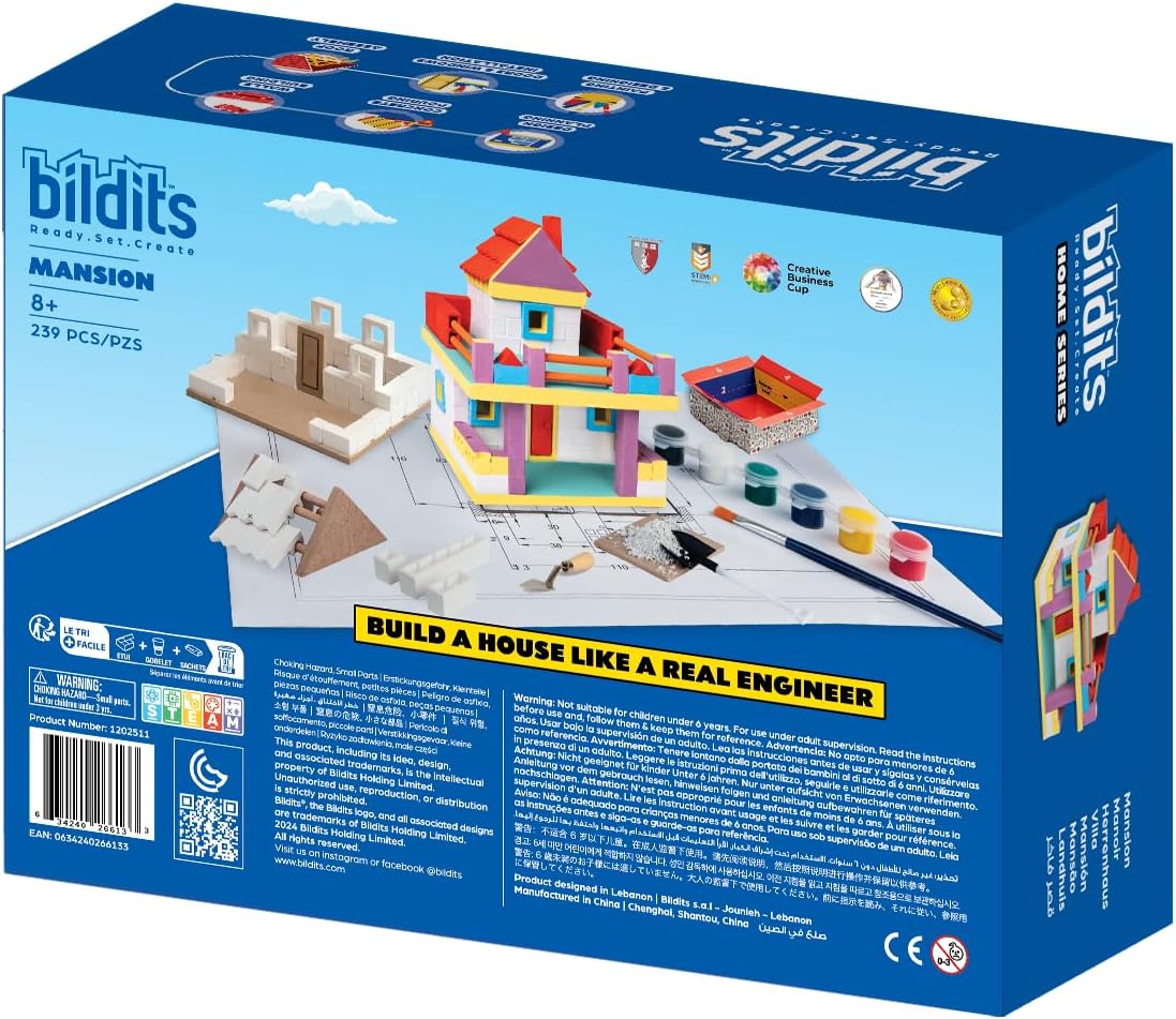 Bildits Mansion Construction Set for Kids 10+ (500 Pieces) — view 5