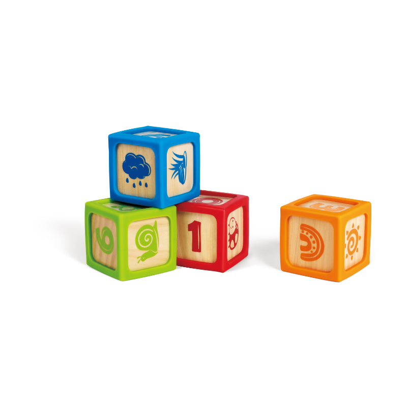 Hape Grip-N-Stack Smart Blocks Early Learning Toy - 4 Pcs — view 5