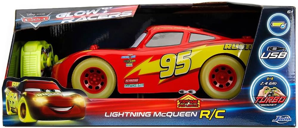 Jada RC Cars Glow Racers Lightning McQueen 1:14 253086000 — view 5