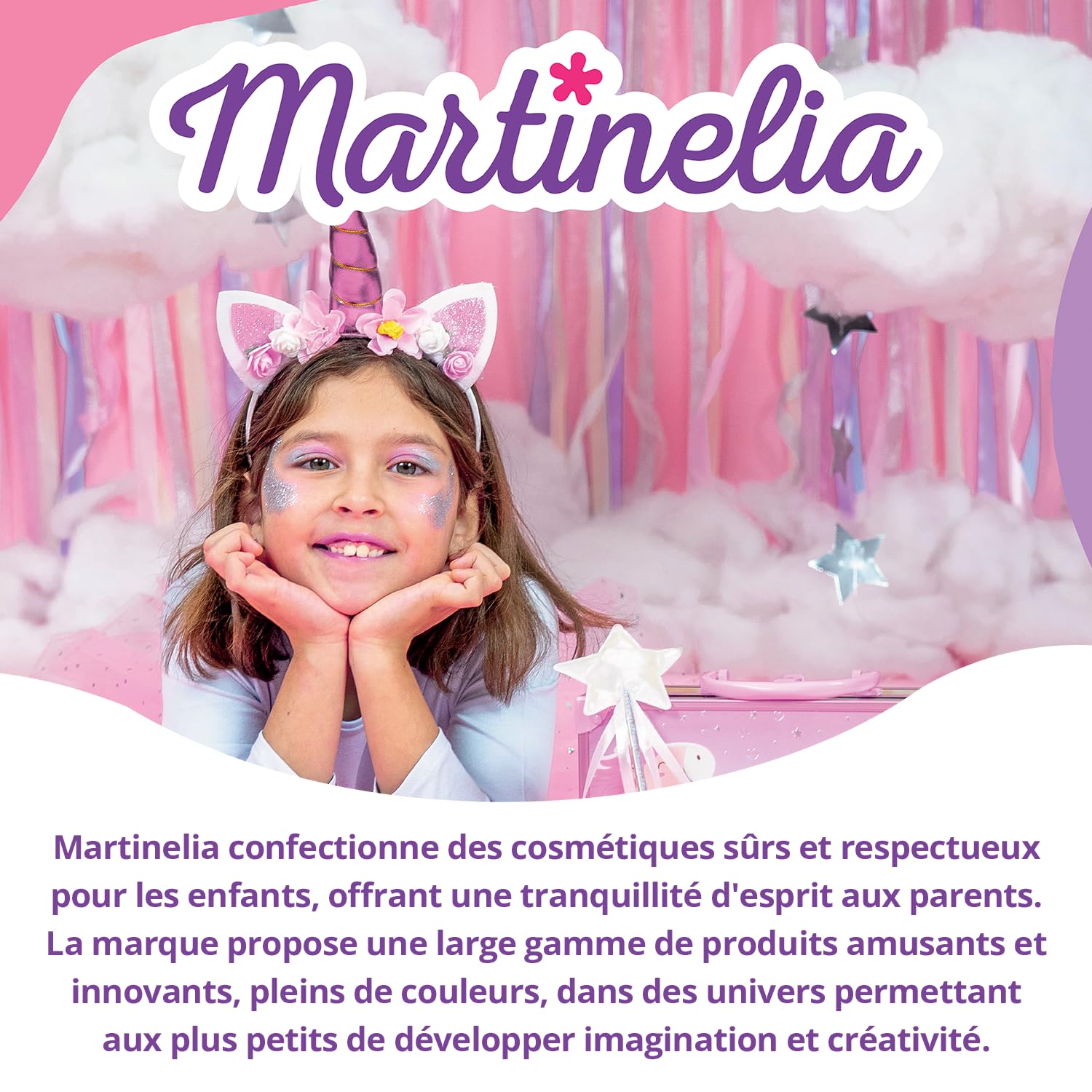Martinelia Unicorn Egg Brush - Pastel Pink, Oval Silicone Handle — view 5