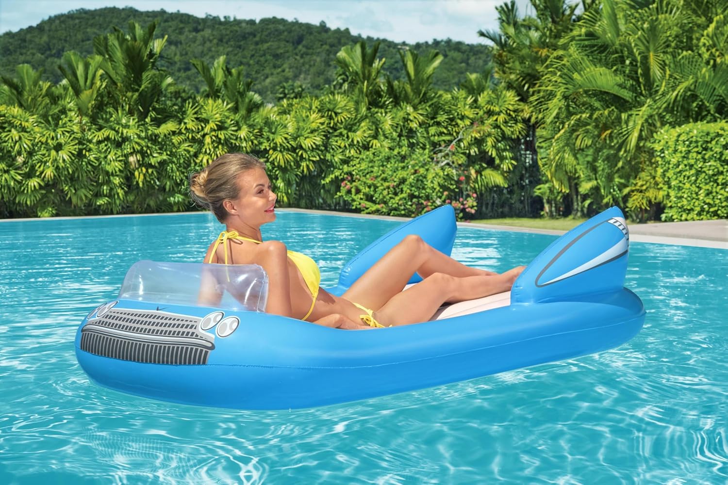 Bestway Classic Convertible Inflatable Lounge for Kids, Multicolor — view 5