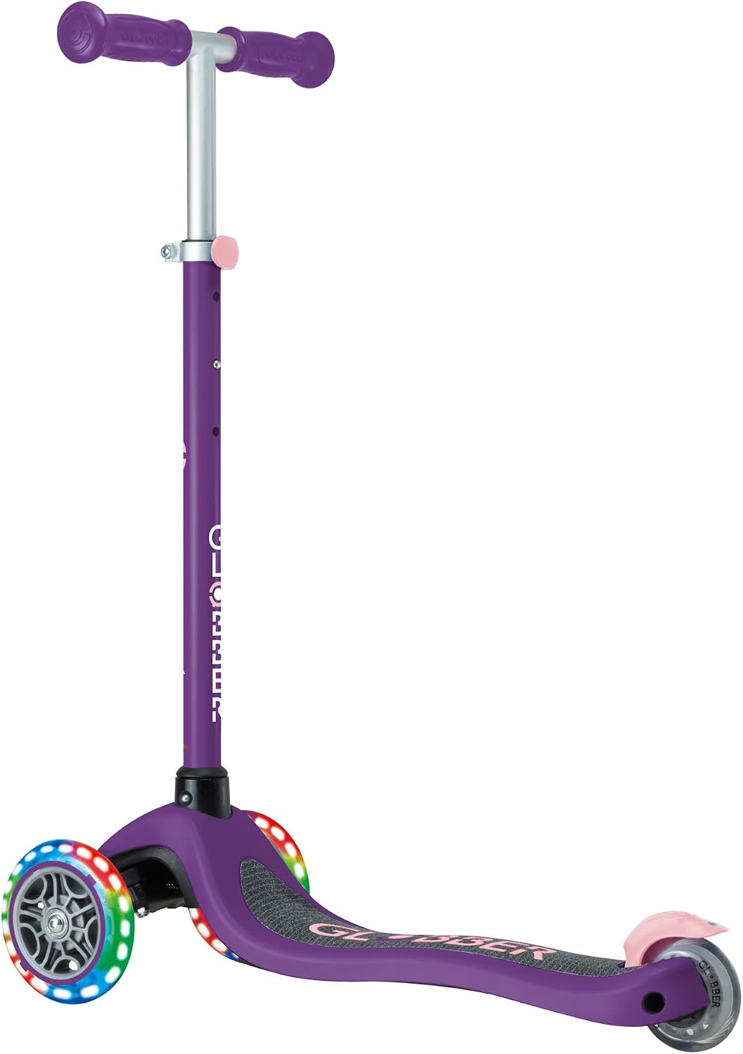 Globber Primo 3 Wheel Scooter Light Up Wheels 3-7Y 50kg (Dark Purple) — view 5