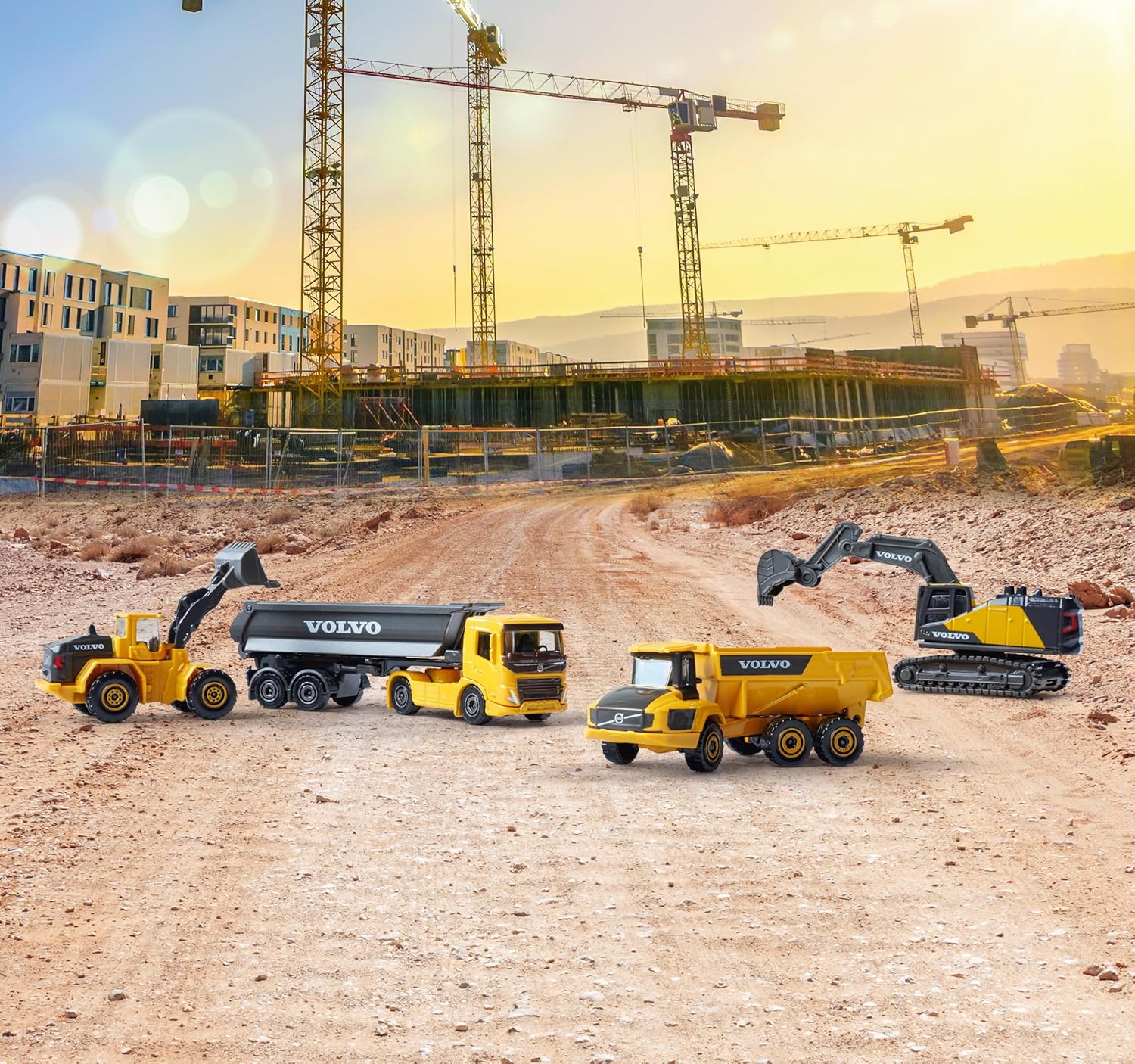 Volvo Construction 4 Pieces Giftpack, 7.5cm by Majorette — view 5