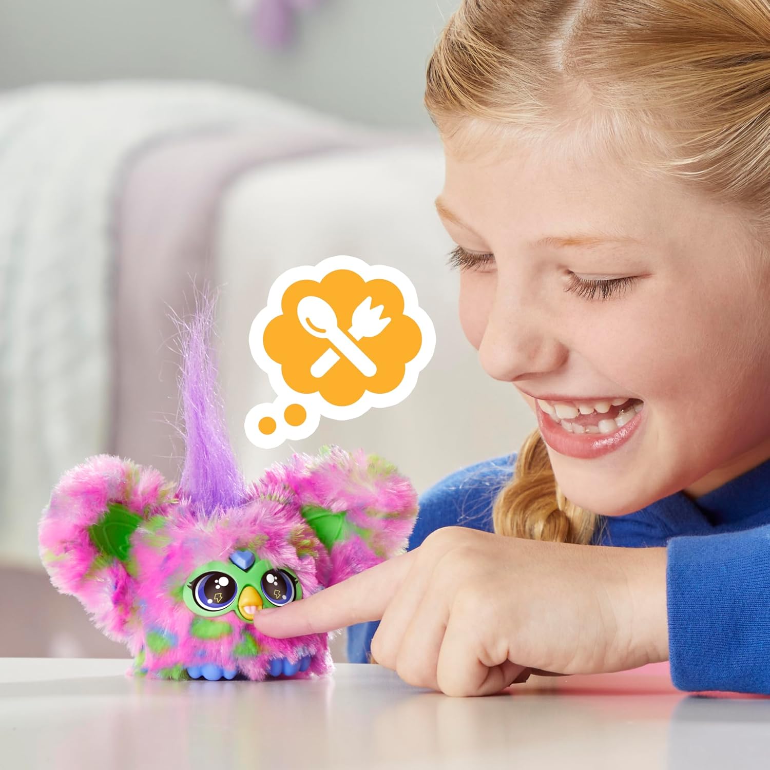 Furby Furblets Too-Koo Mini Friend Electronic Plush Toy, Multicolor — view 6