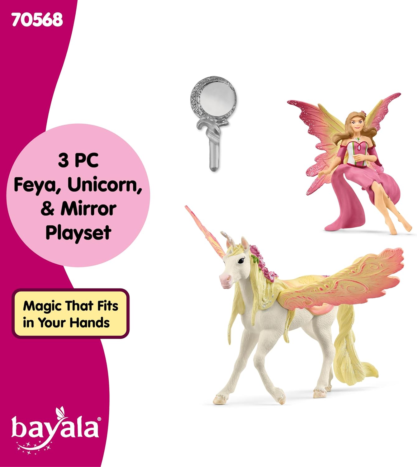 Schleich bayala Fairy Feya with Pegasus Unicorn Toy, Ages 5+ — view 6