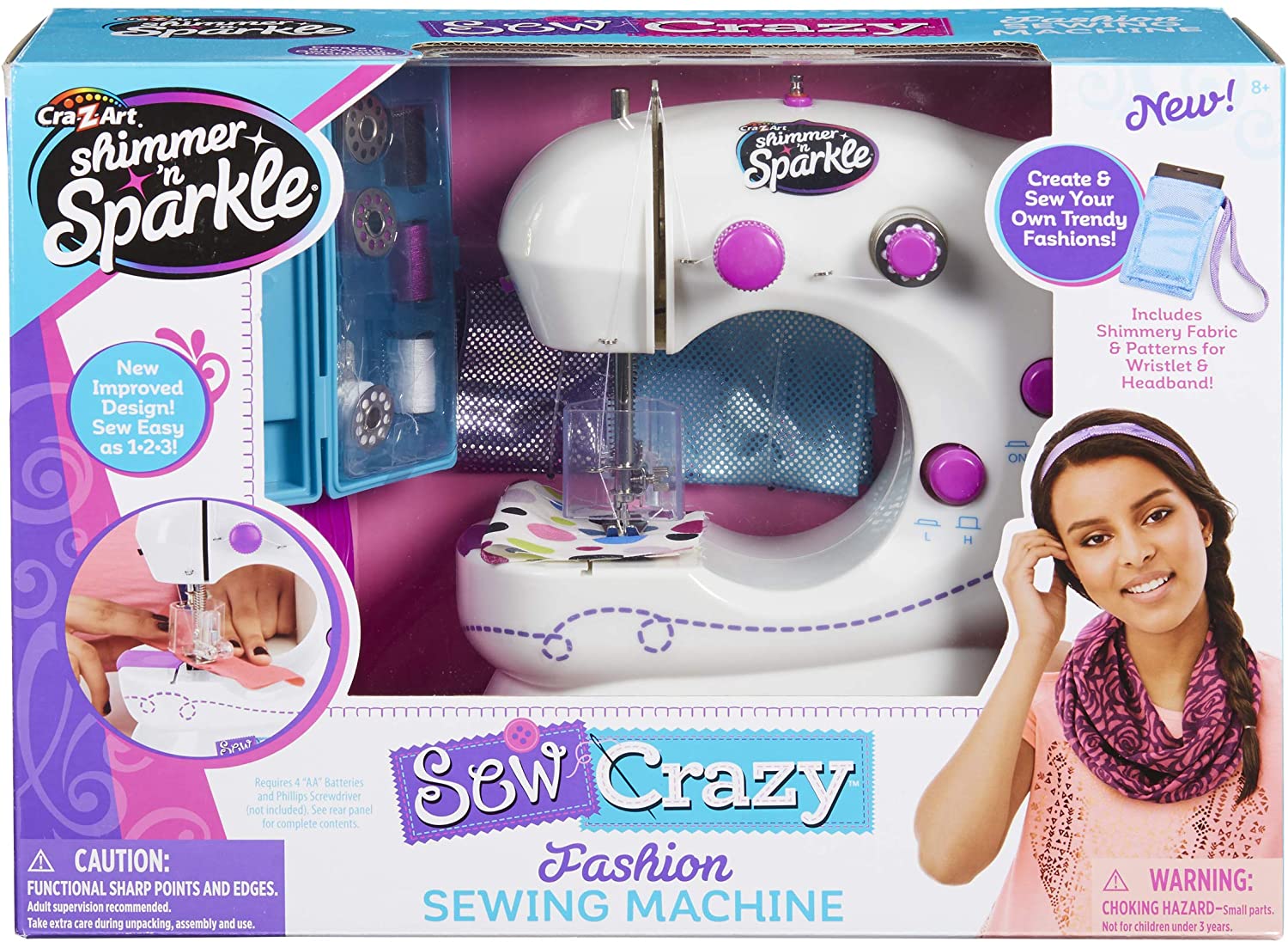 Shimmer N Sparkle Sew Crazy Sewing Machine 17524 - Colorland Toys