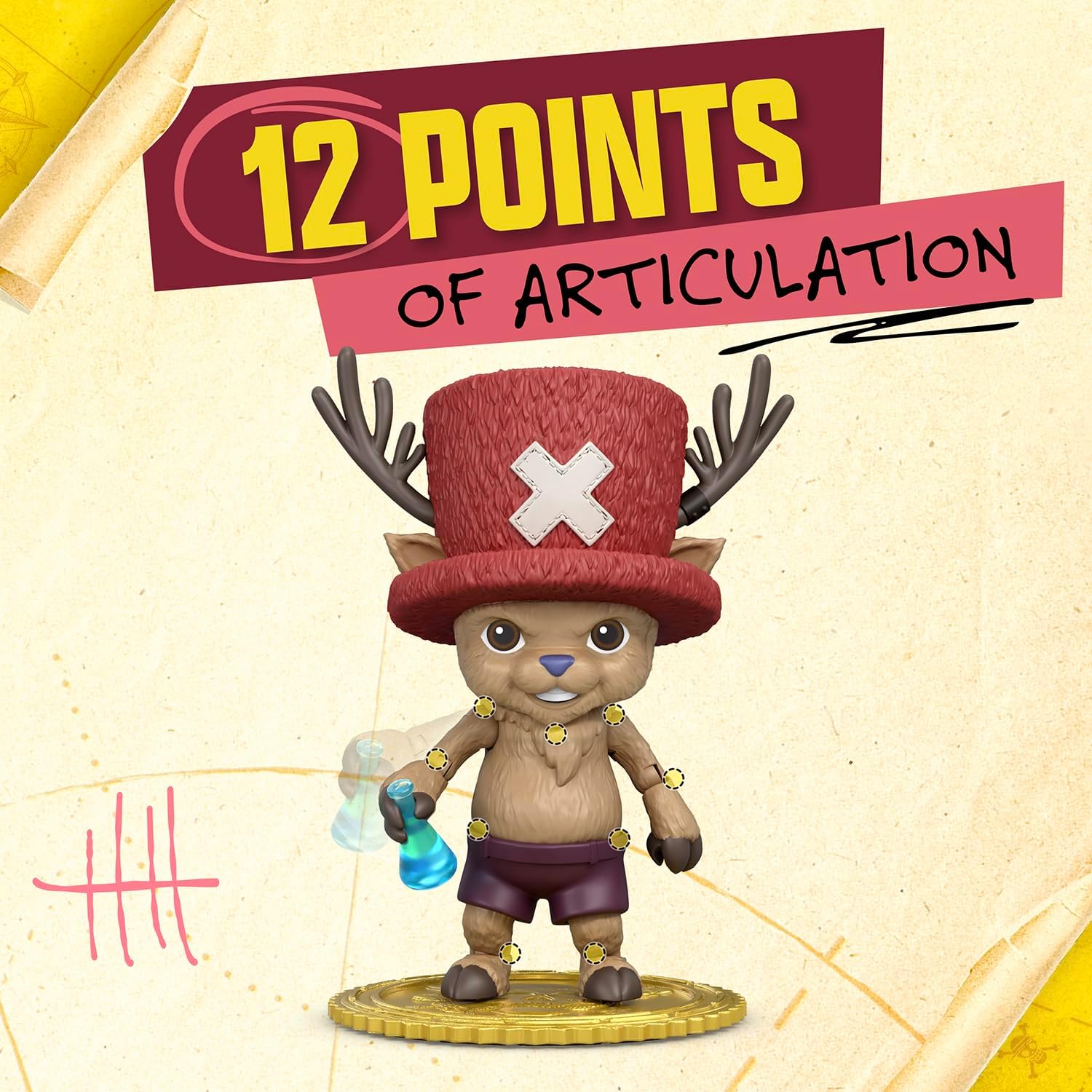One Piece Tony Chopper 10cm Action Figure with 6 Accessories — view 6
