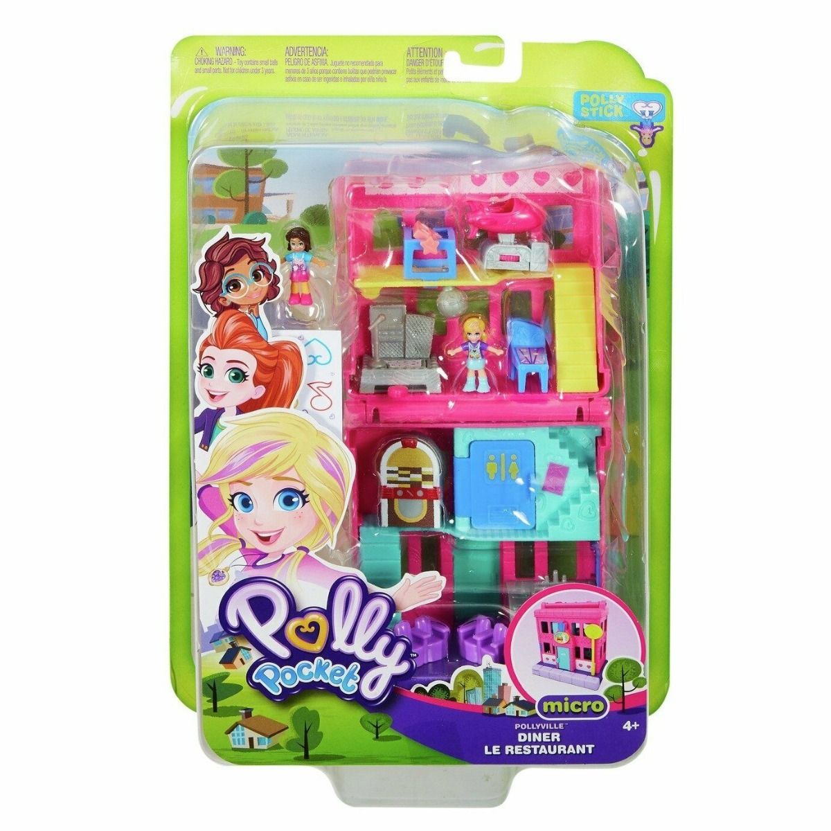 Polly Pocket Mattel Pollyville Diner - Colorland Toys