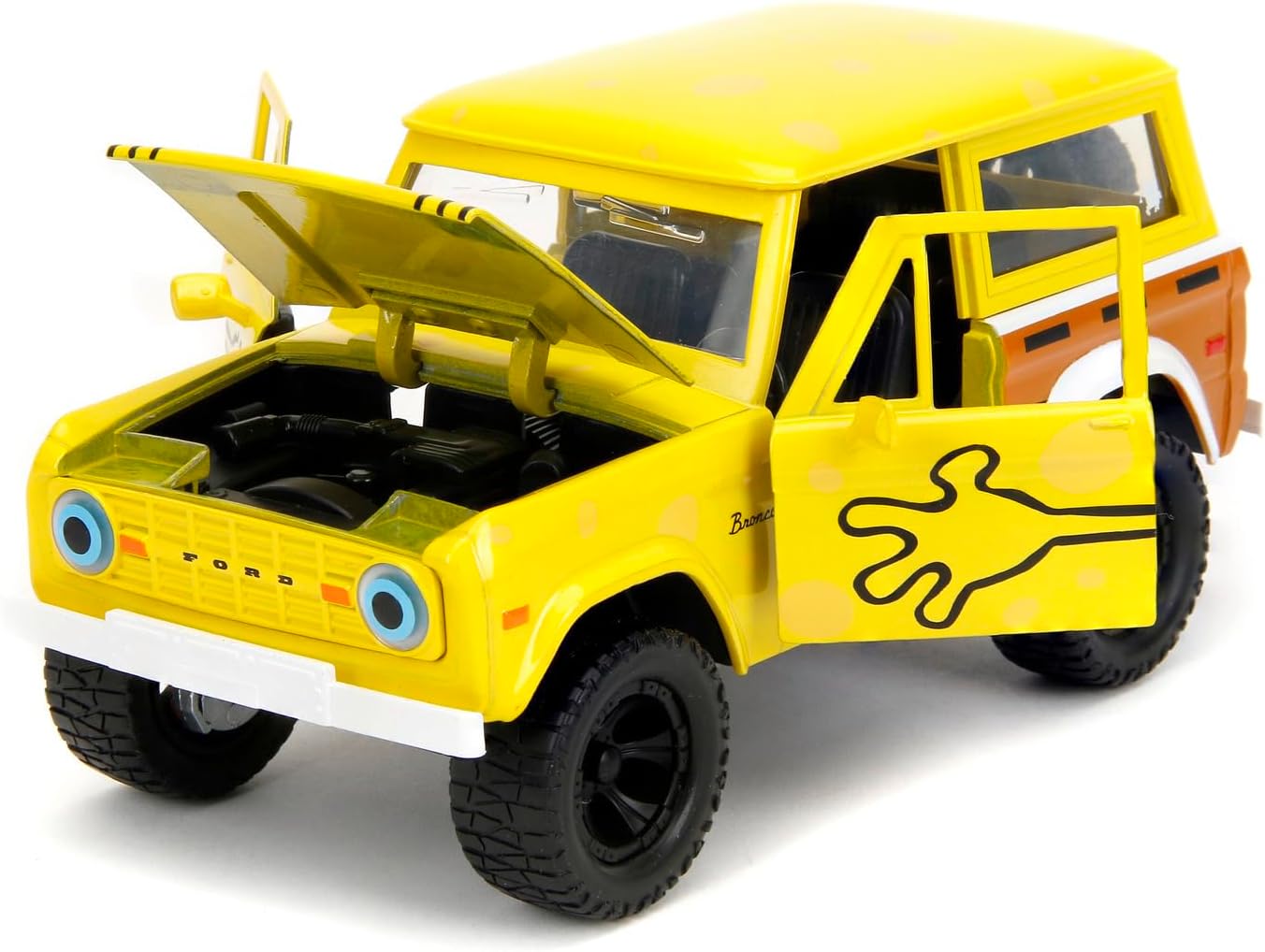 Jada Toys Spongebob 1:24 Scale 1973 Ford Bronco Car Toy — view 6