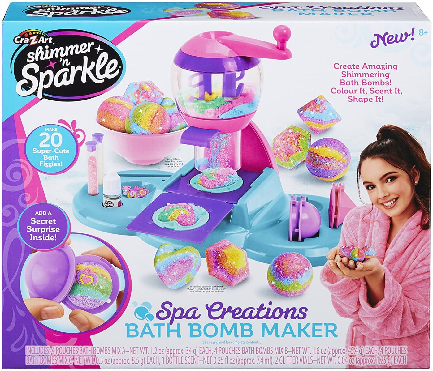 Shimmer n Sparkle Spa Creations Bath Bomb Maker 17819 - Colorland Toys