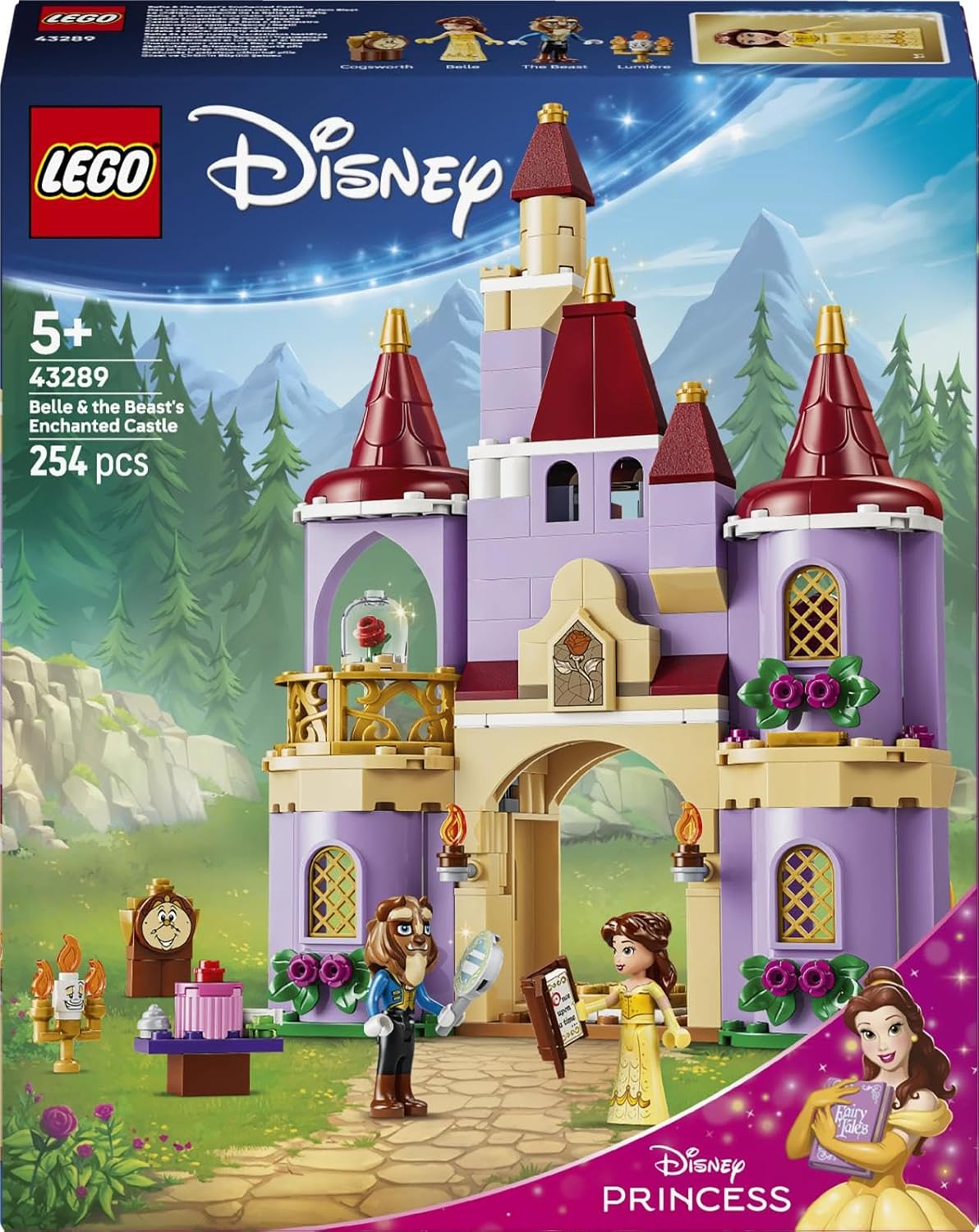 LEGO Disney Princess Belle and Beast's Enchanted Castle Construction Toy (43289) — view 6
