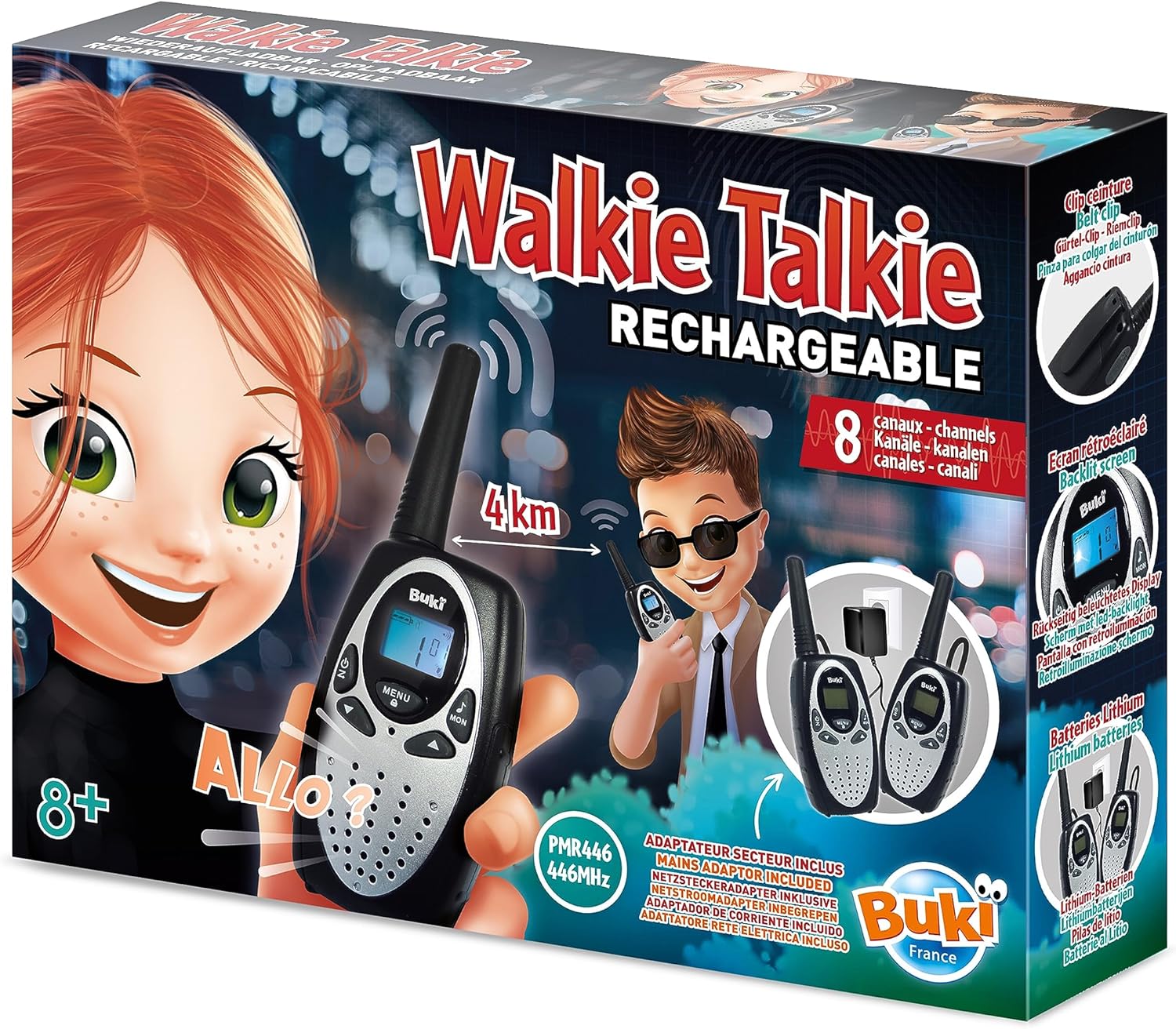 BUKI TW03 Walkie Talkie Junior – 2km Range, Lightweight, Ages 4+ — view 6