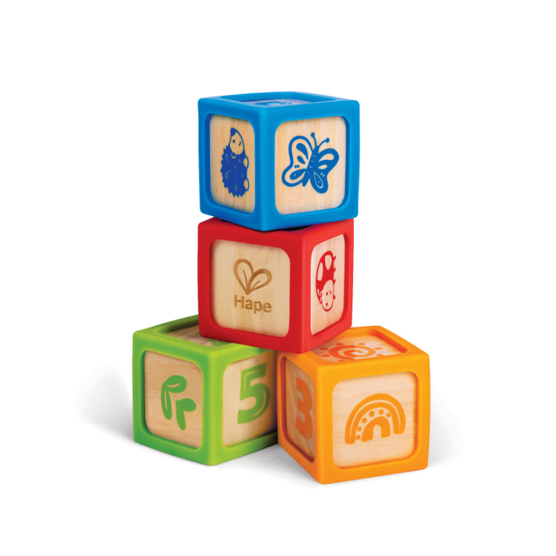 Hape Grip-N-Stack Smart Blocks Early Learning Toy - 4 Pcs — view 6