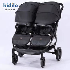 Kidilo LB100 Luxury Twin Lightweight Aluminum Twin Stroller — view 6
