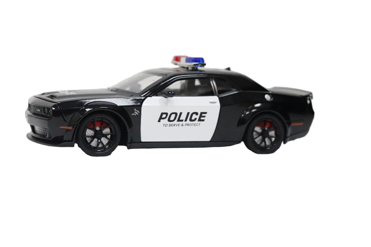 Dodge Challenger Police Die-Cast Car 1:24 Scale – Pullback Toy