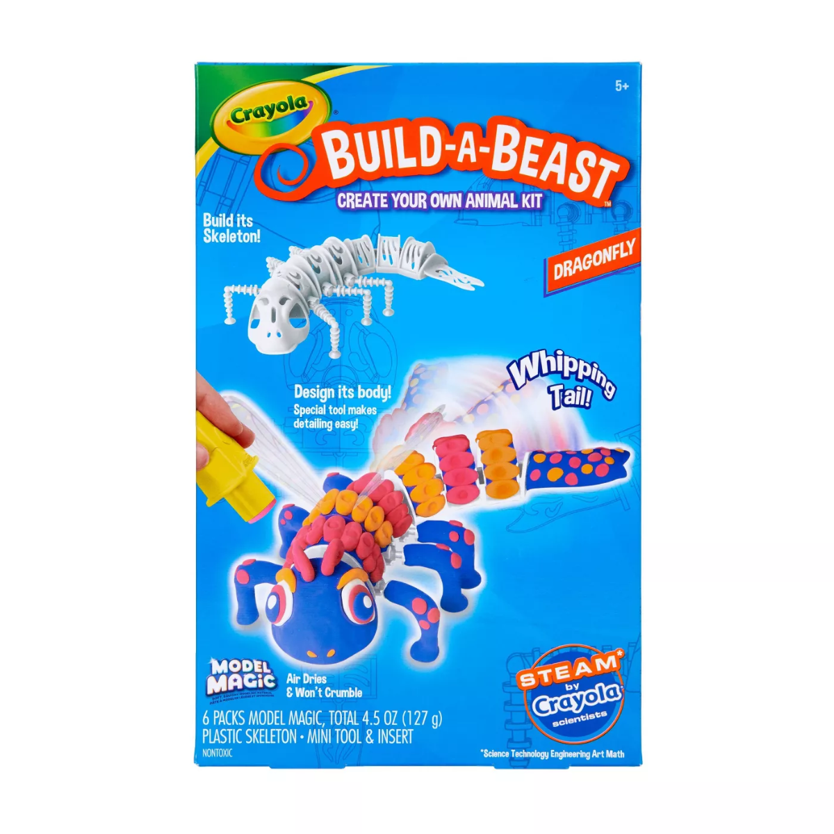 Crayola Build-A-Beast Model Magic Animal Kit Dragonfly 74-7341