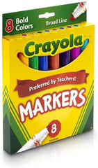 Crayola Markers Broad Point 8ct 58-7732