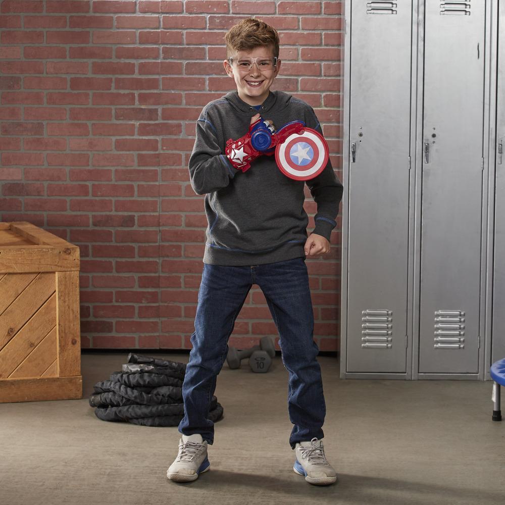 Avengers NERF Power Moves Marvel Captain America Shield Sling NERF Disc Launching Toy - Colorland Toys