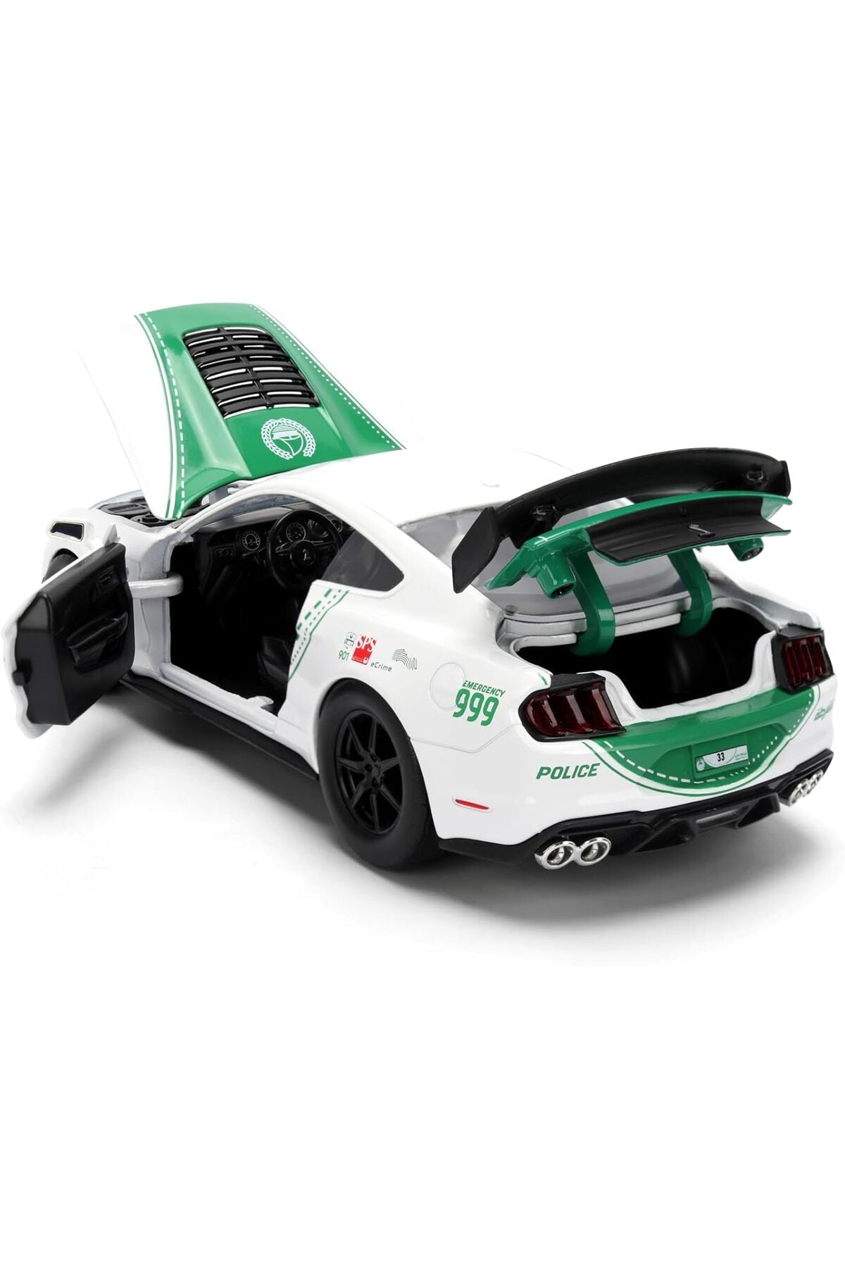Jada - Dubai Police Ford Mustang 1:24 Die-Cast Model — view 7