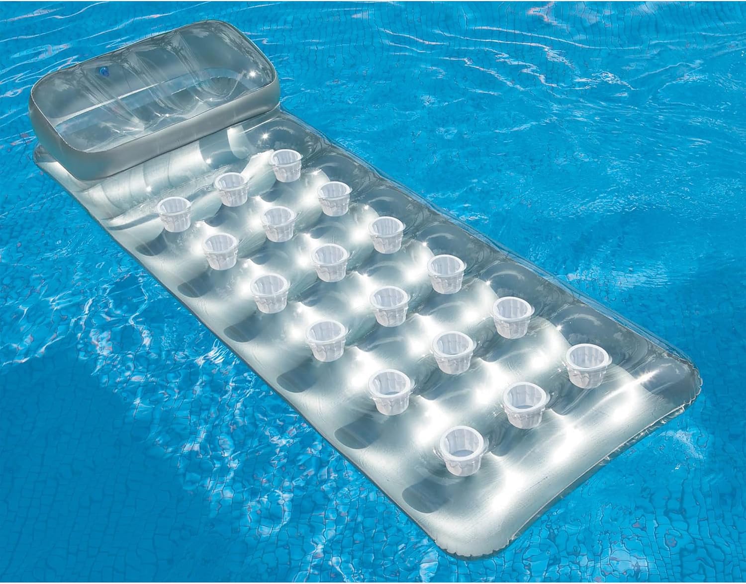 Intex 18 Pockets Suntanner Air Mattress 188 x 71 cm Silver — view 7