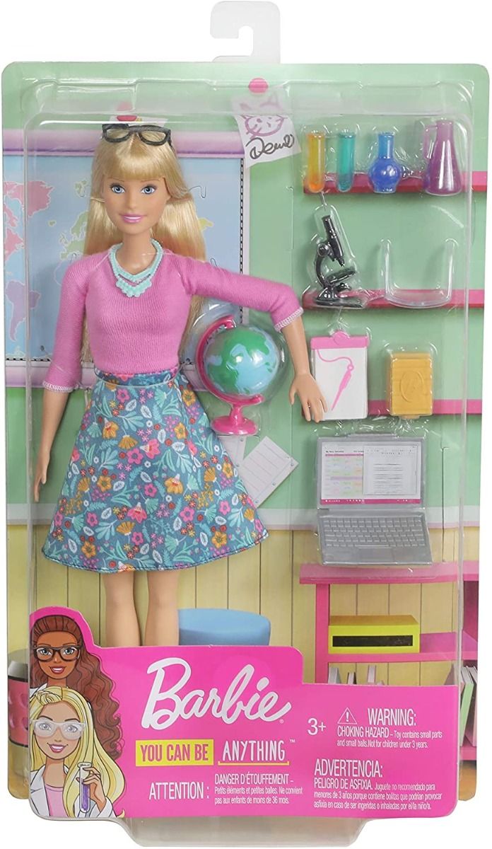 Mattel Barbie Career Teacher Doll Playset GJC23 - Colorland Toys