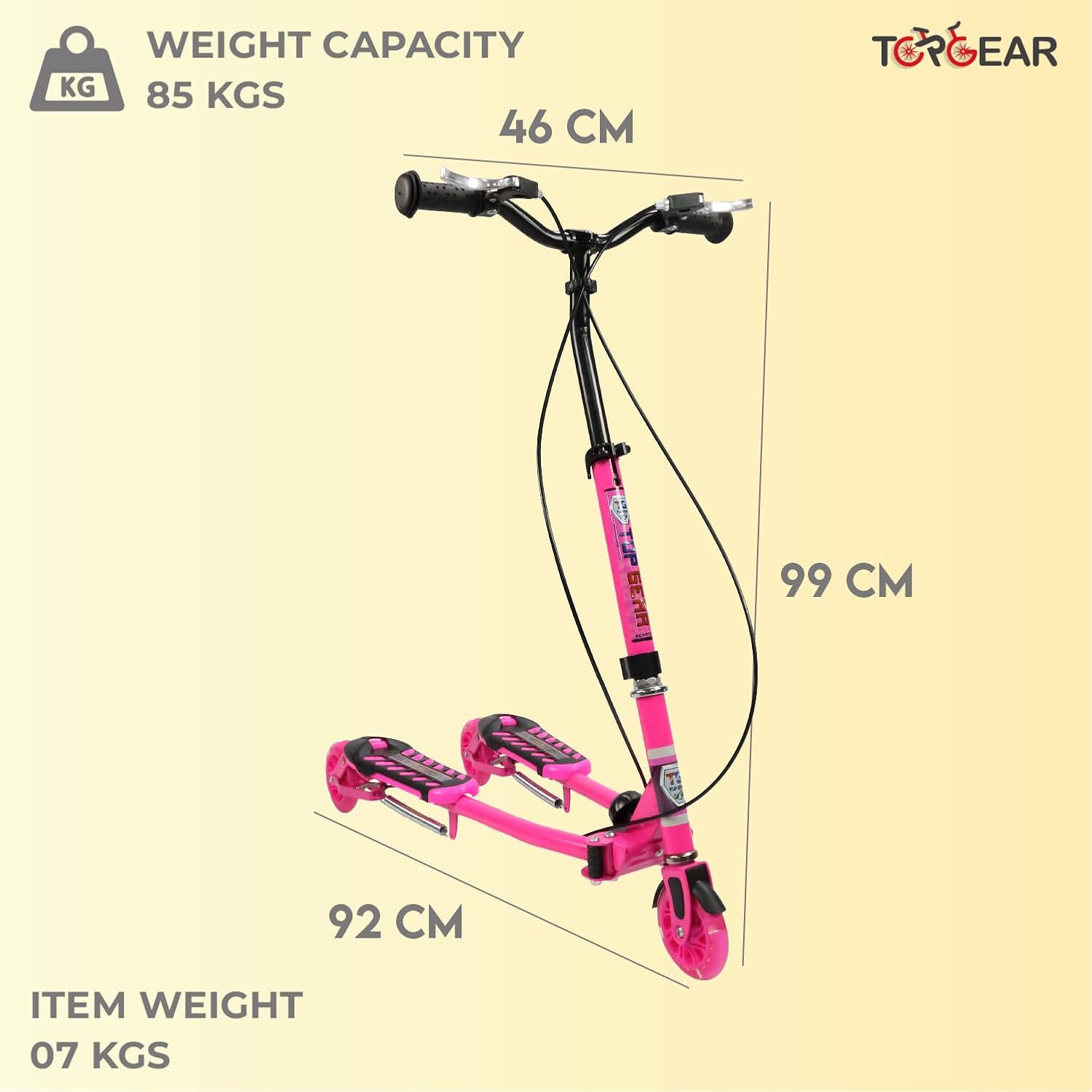 TG Top Gear Frog Slide Kick Scooter 914 - Blue — view 7