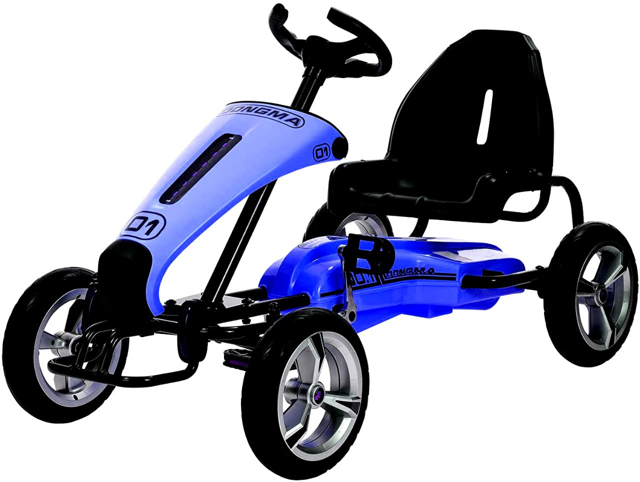Megastar Ride On Pedal Go Kart Racer Blue DMD308 - Colorland Toys