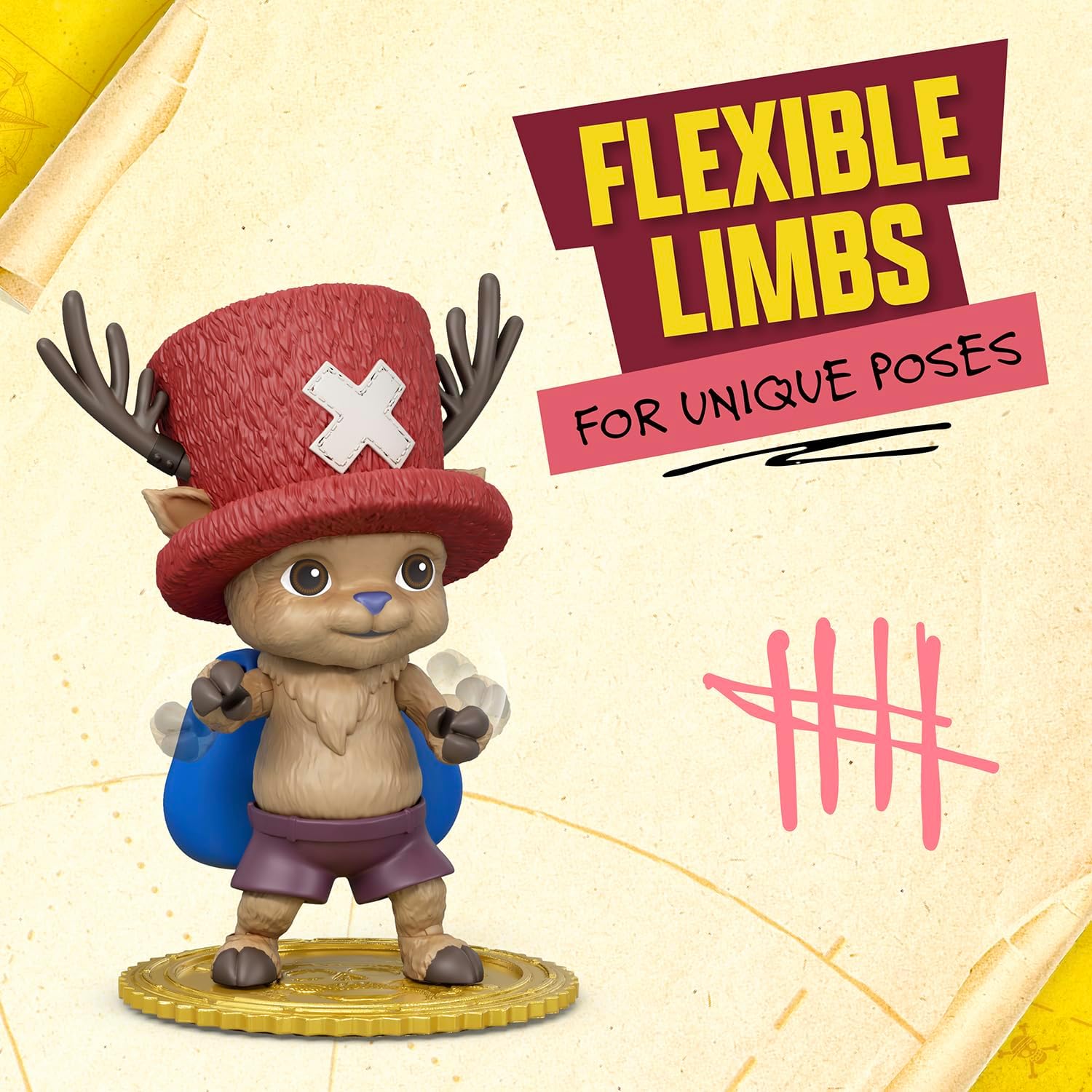 One Piece Tony Chopper 10cm Action Figure with 6 Accessories — view 7