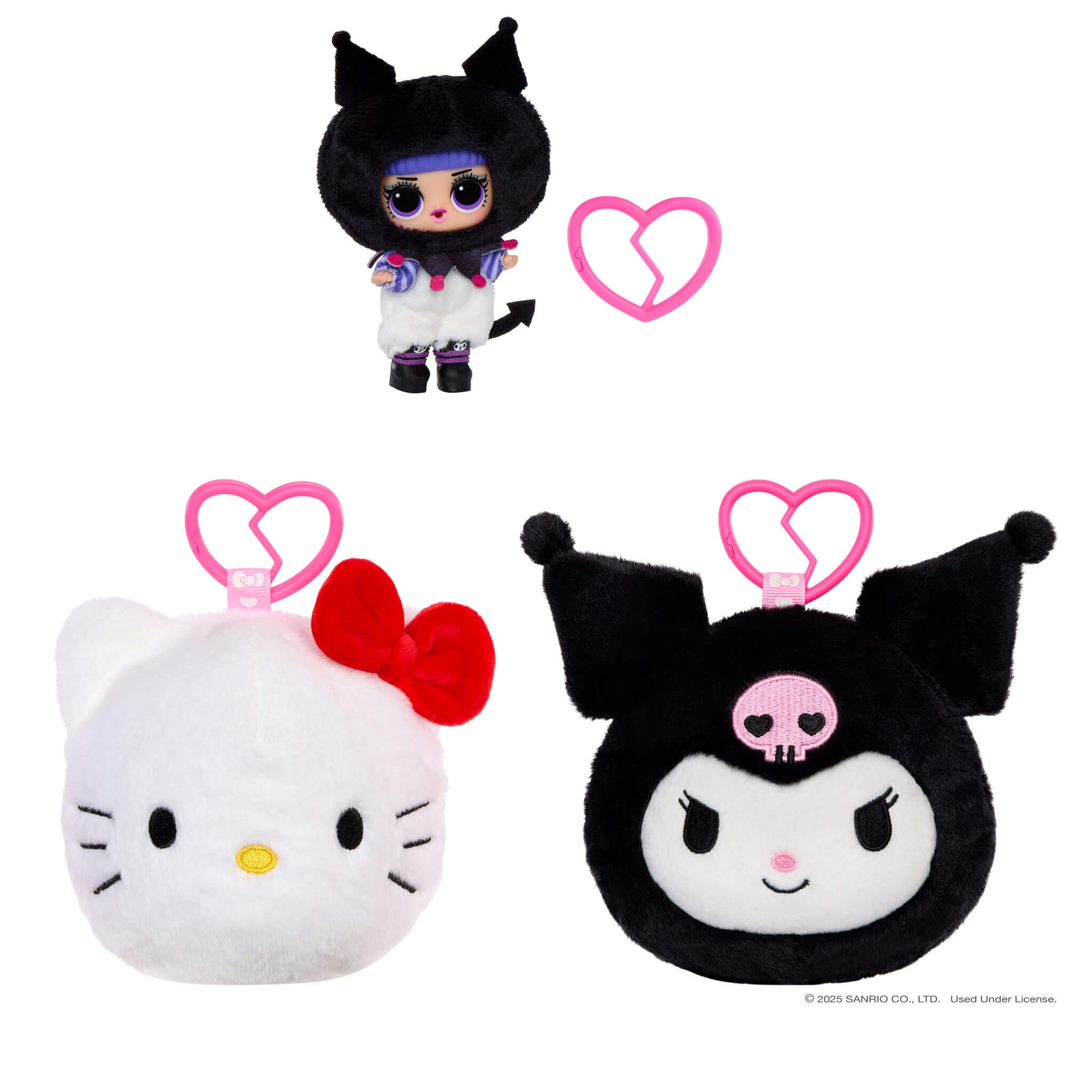 LOL Surprise Loves Hello Kitty™ Reversible Plush Surprise Keychain — view 7
