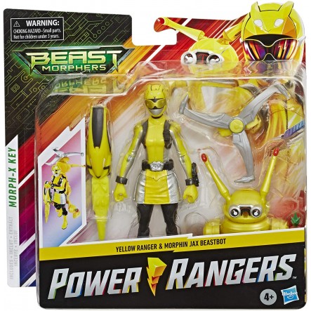 Power Rangers Beast Morphers Yellow Ranger Morphin Jax E7270 - Colorland Toys