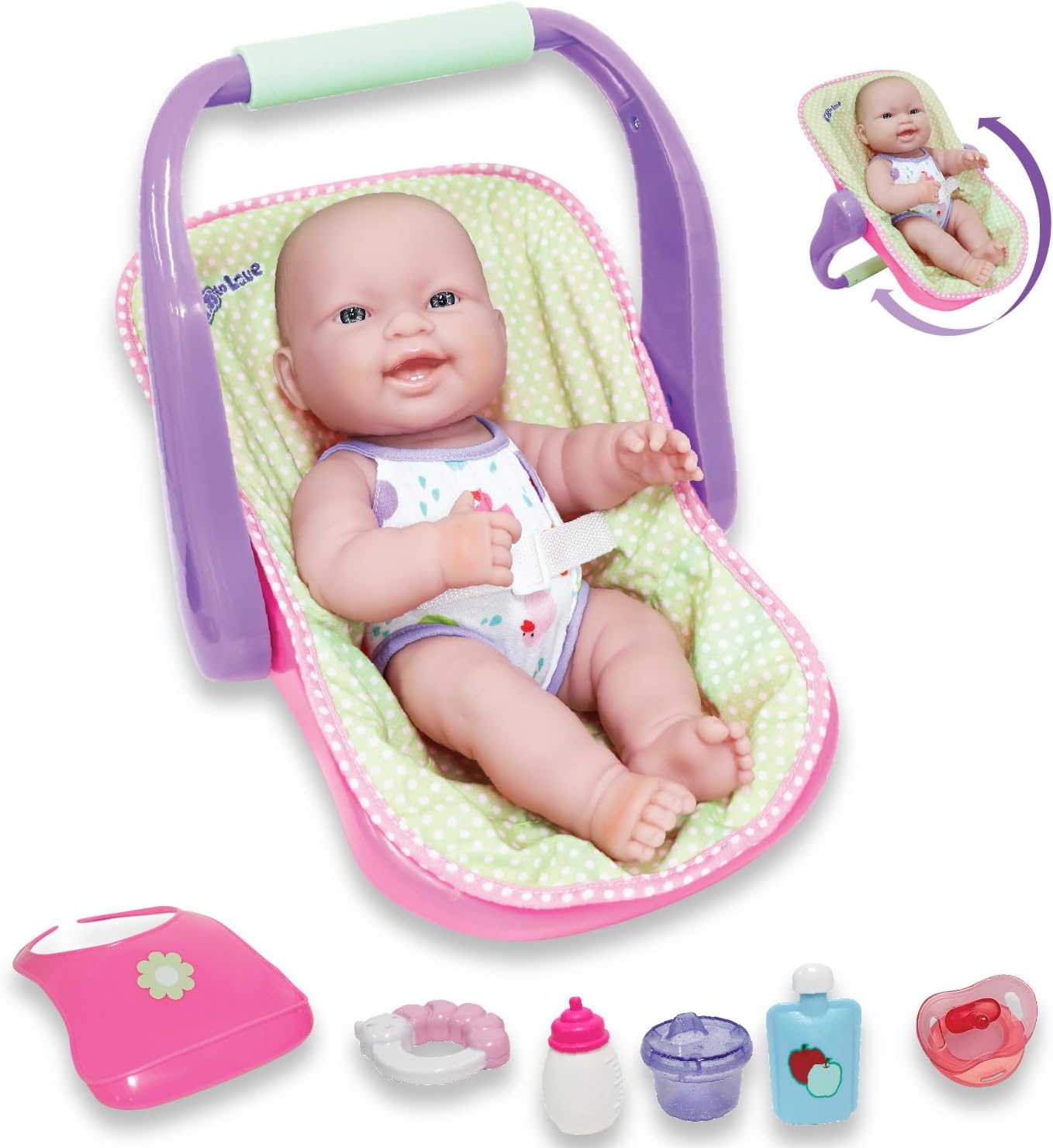 JC Toys Lots to Love Babies 14'' High Chair Gift Set – Multicolour — view 8