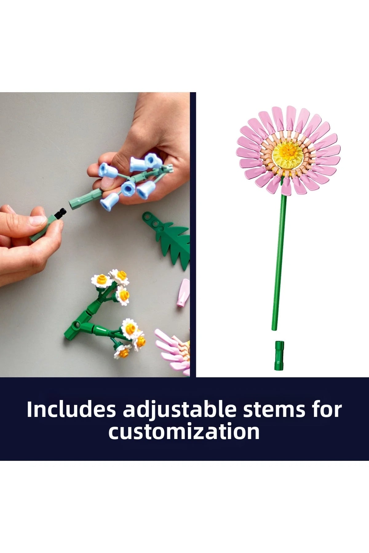 LEGO Botanicals Petite Sunny Bouquet - Faux Flowers Building Set — view 8