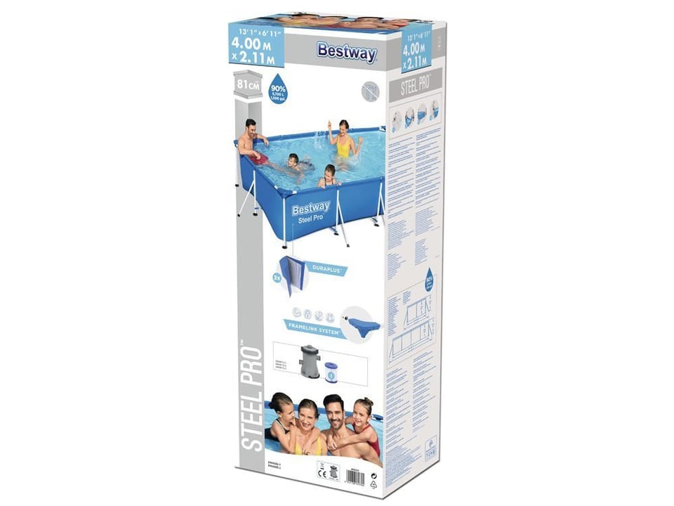 Bestway Frame Pool 400 x 211 x 81 cm with Filter Pump — view 8