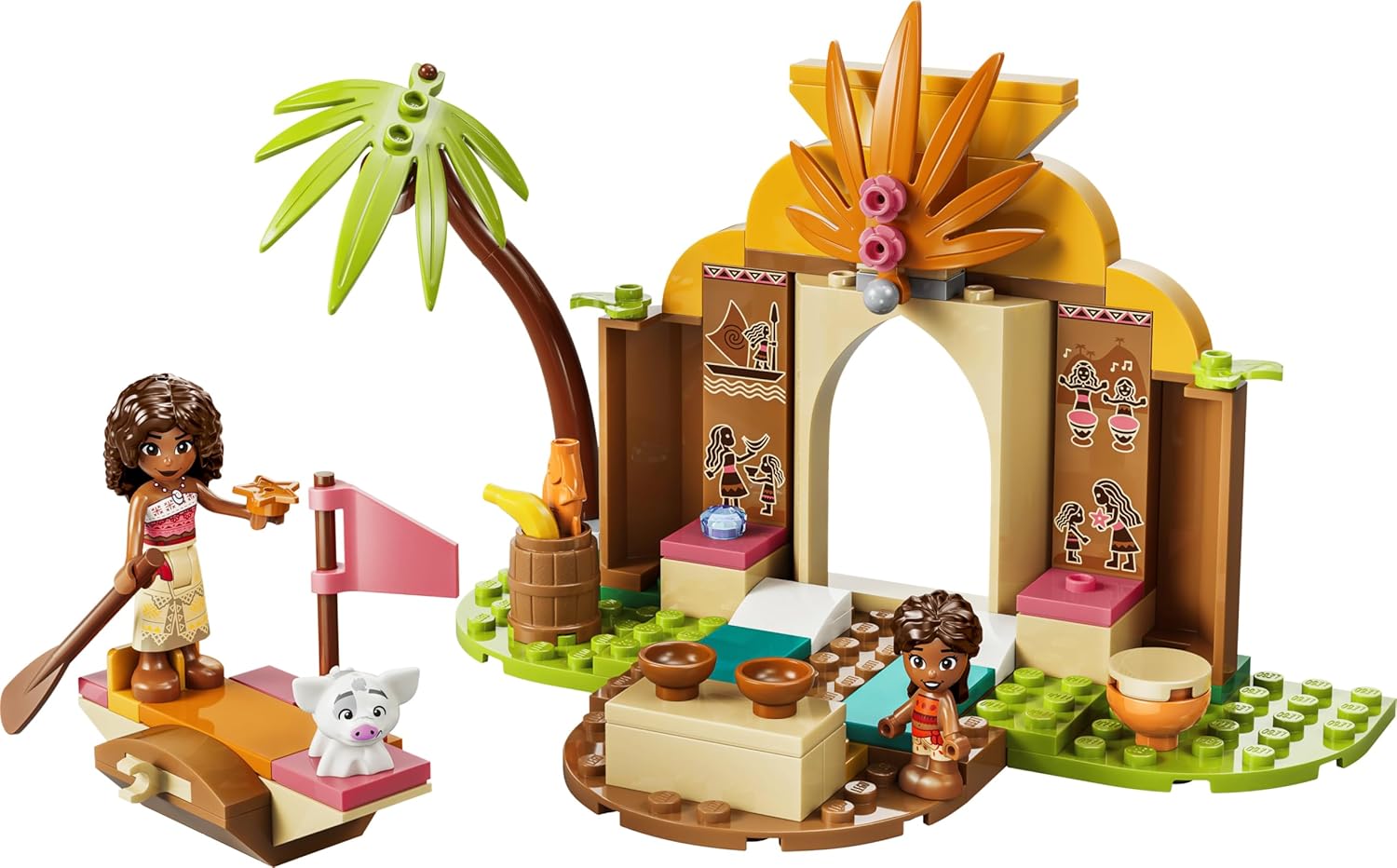 LEGO Disney Moana Village House & Boat Toy Set for Kids 4+ — view 8