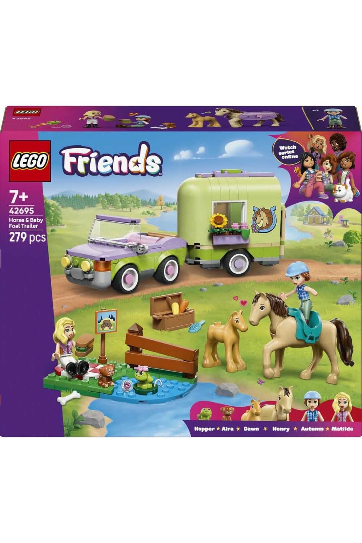 LEGO Friends Horse & Baby Foal Trailer — view 8