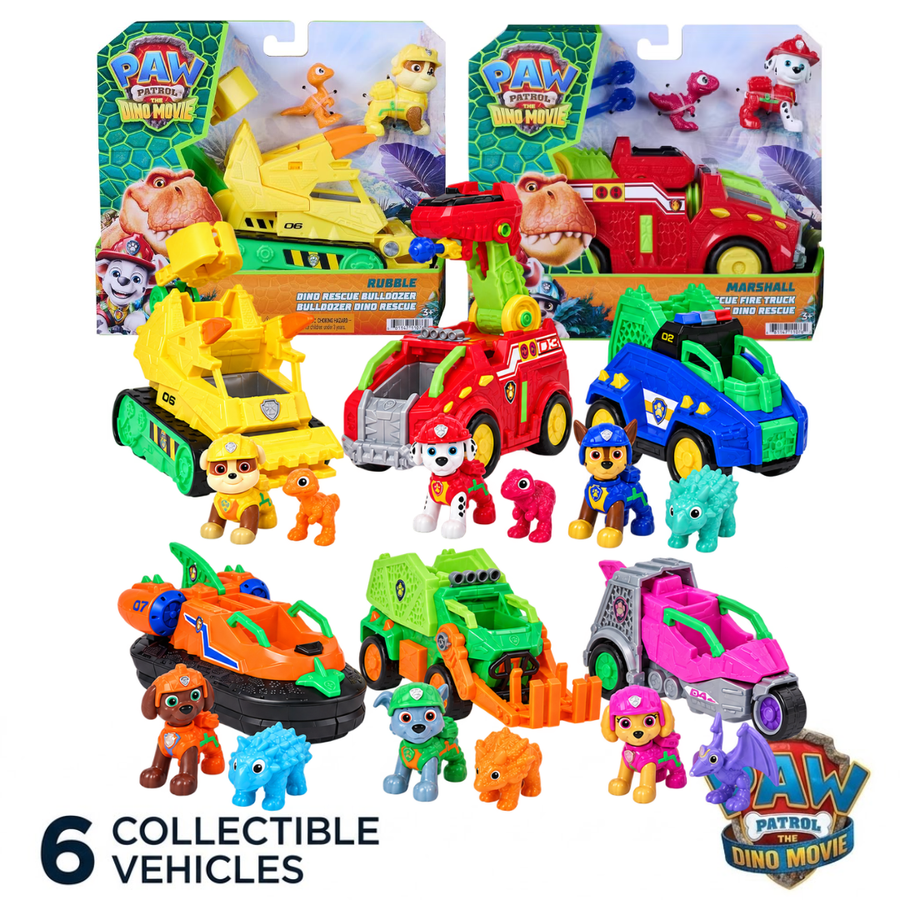 Paw Patrol: The Dino Movie, Dino Rescue Vehicles - Assorted — image 1