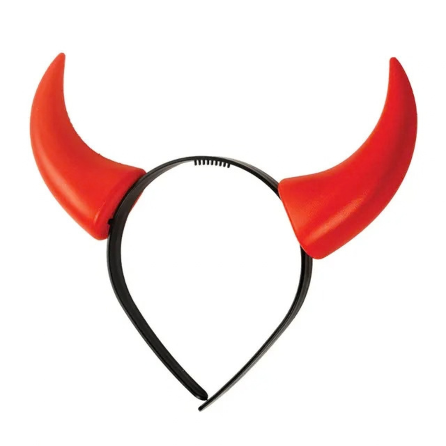 Spooky Halloween Red Devil Horn Headband — image 1
