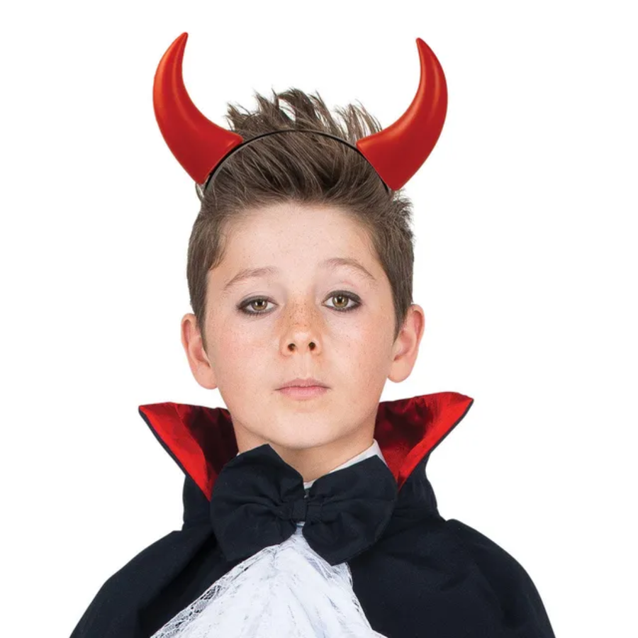 Spooky Halloween Red Devil Horn Headband — image 2
