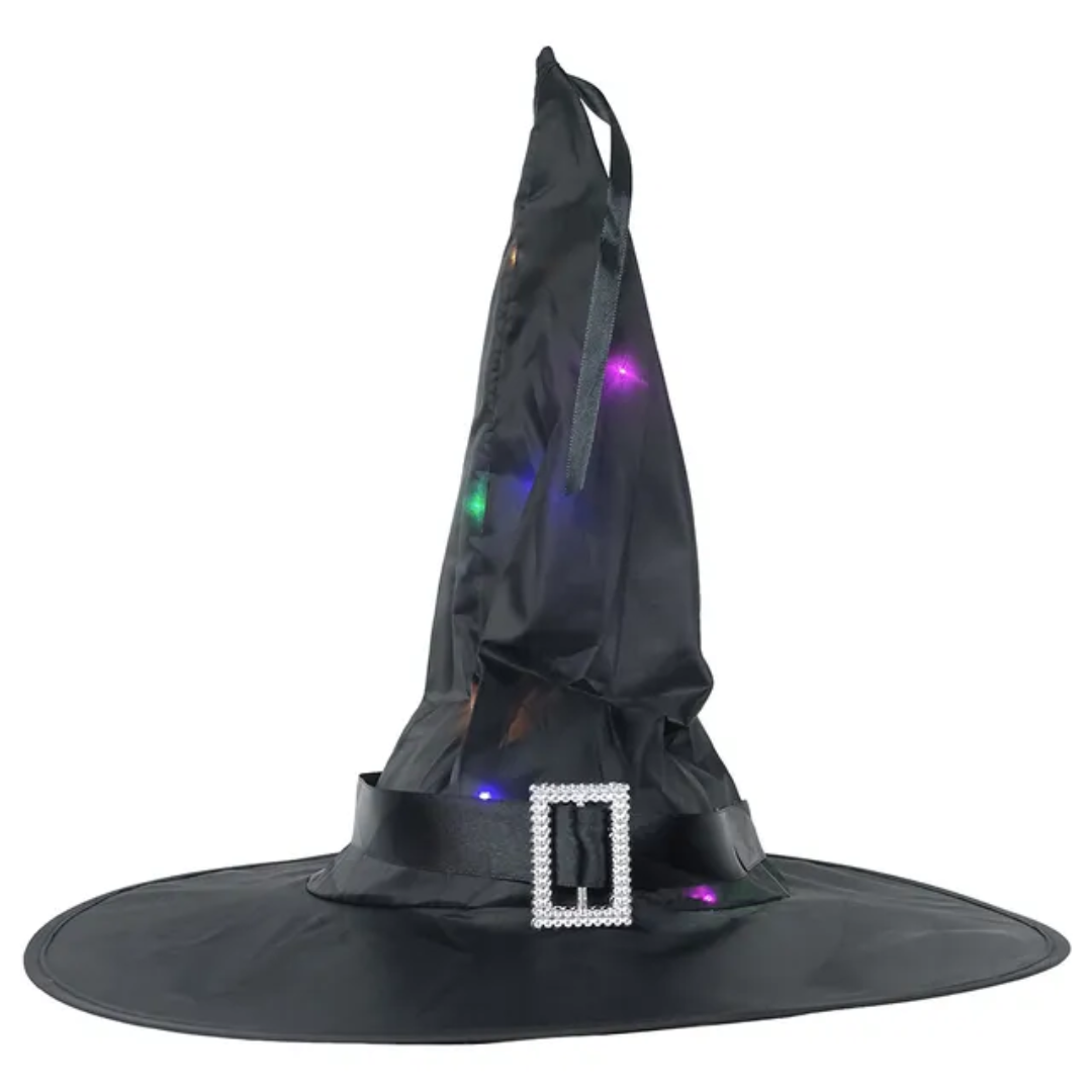 Light Up Witch Hat Halloween Costume Accessory — image 1