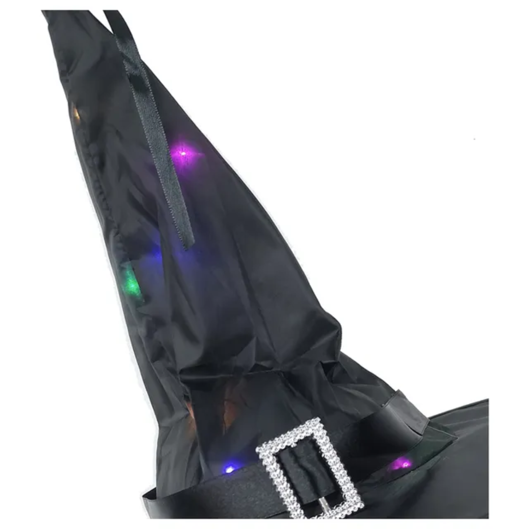 Light Up Witch Hat Halloween Costume Accessory — image 3