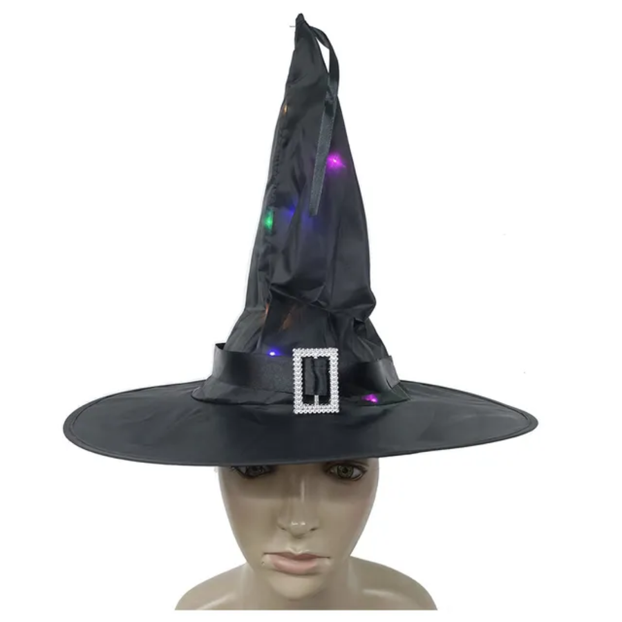 Light Up Witch Hat Halloween Costume Accessory — image 2