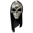 Skull Face Silver Halloween Mask