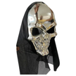 Skull Face Silver Halloween Mask