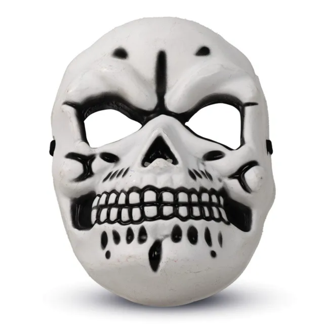 Spooky White Skull / Skeleton Halloween Mask — image 1