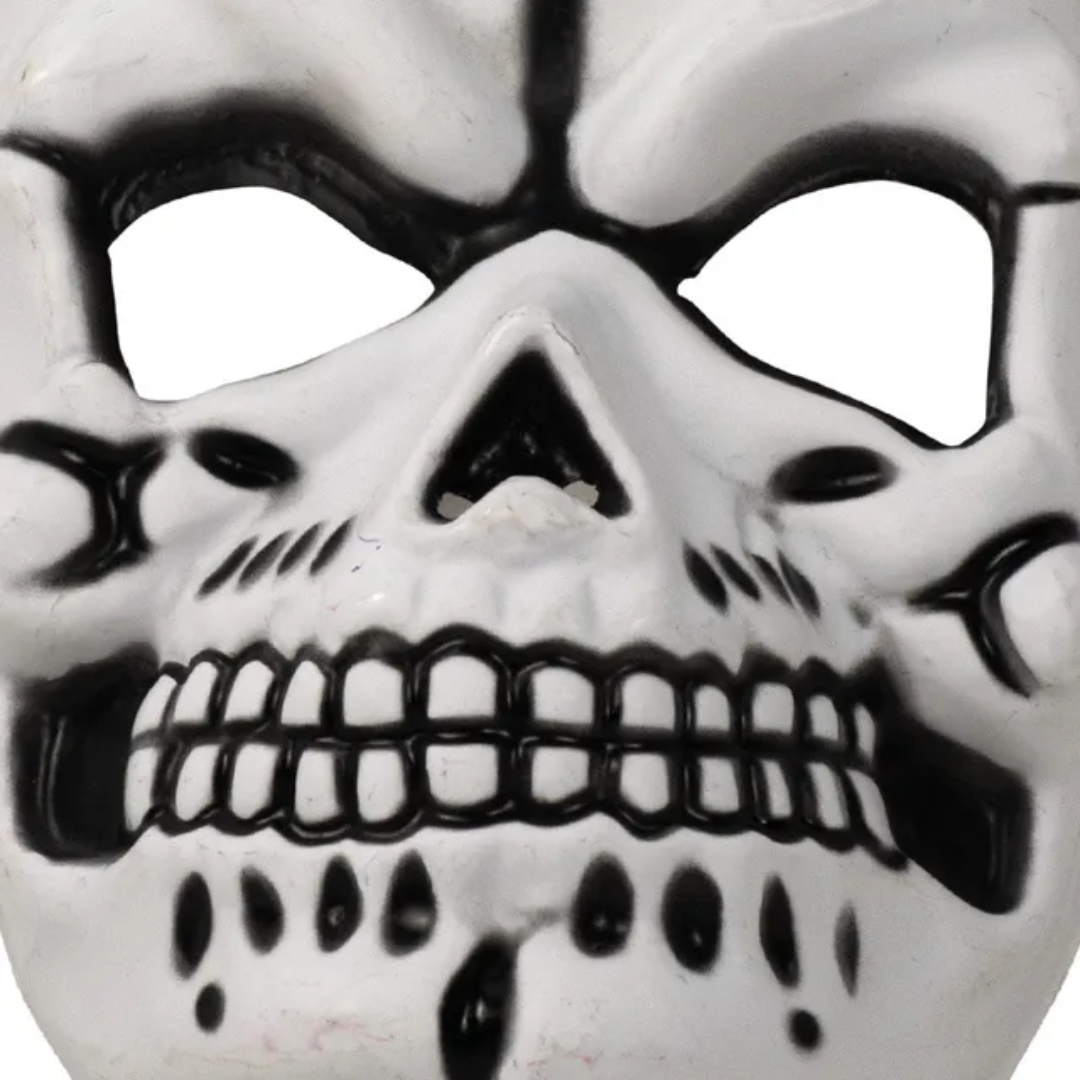Spooky White Skull / Skeleton Halloween Mask — image 2