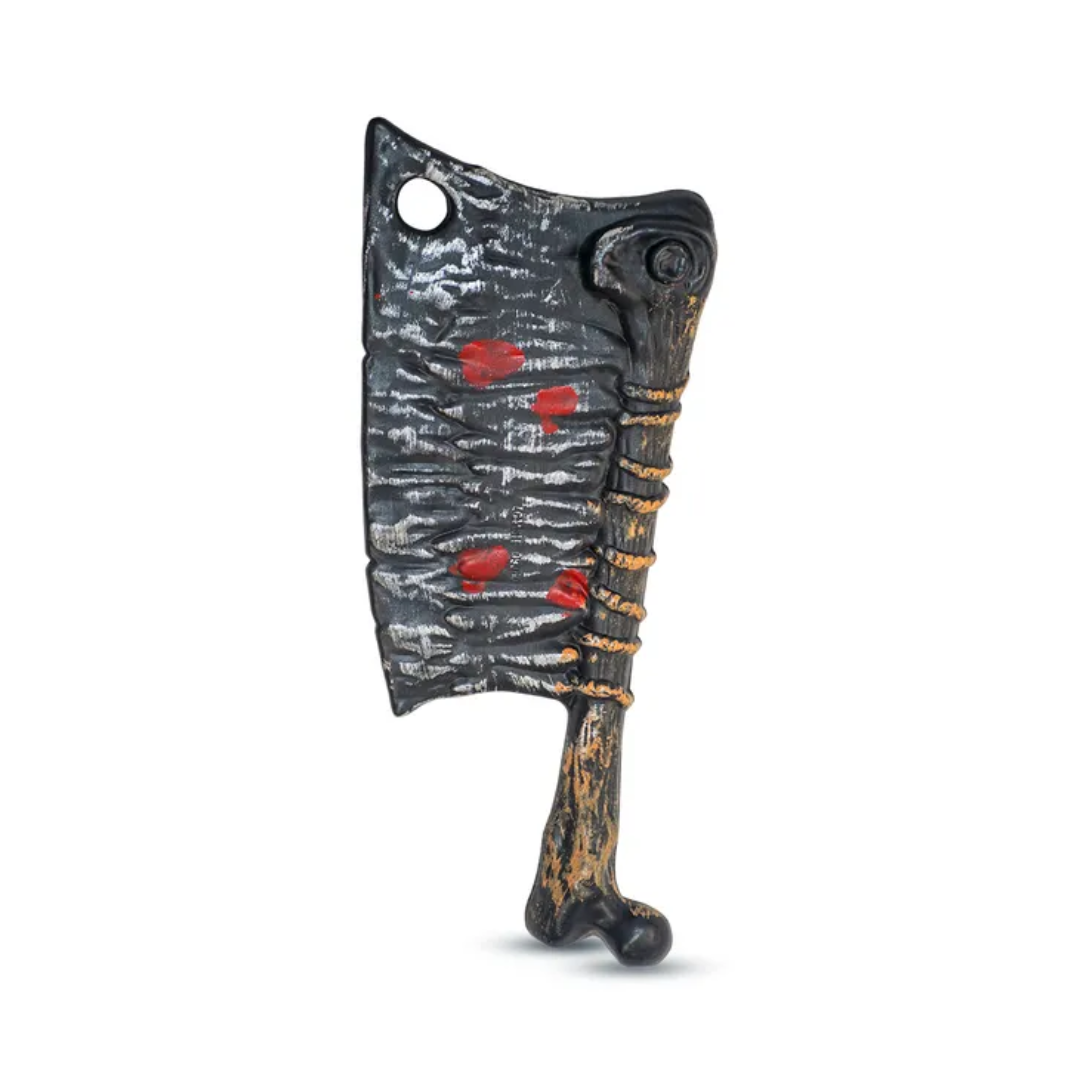 Spooky Halloween Bloodstained Fake Bone Cleaver — image 1