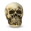 Spooky Halloween Green Light-Up Giant Skull - Halloween Decoration