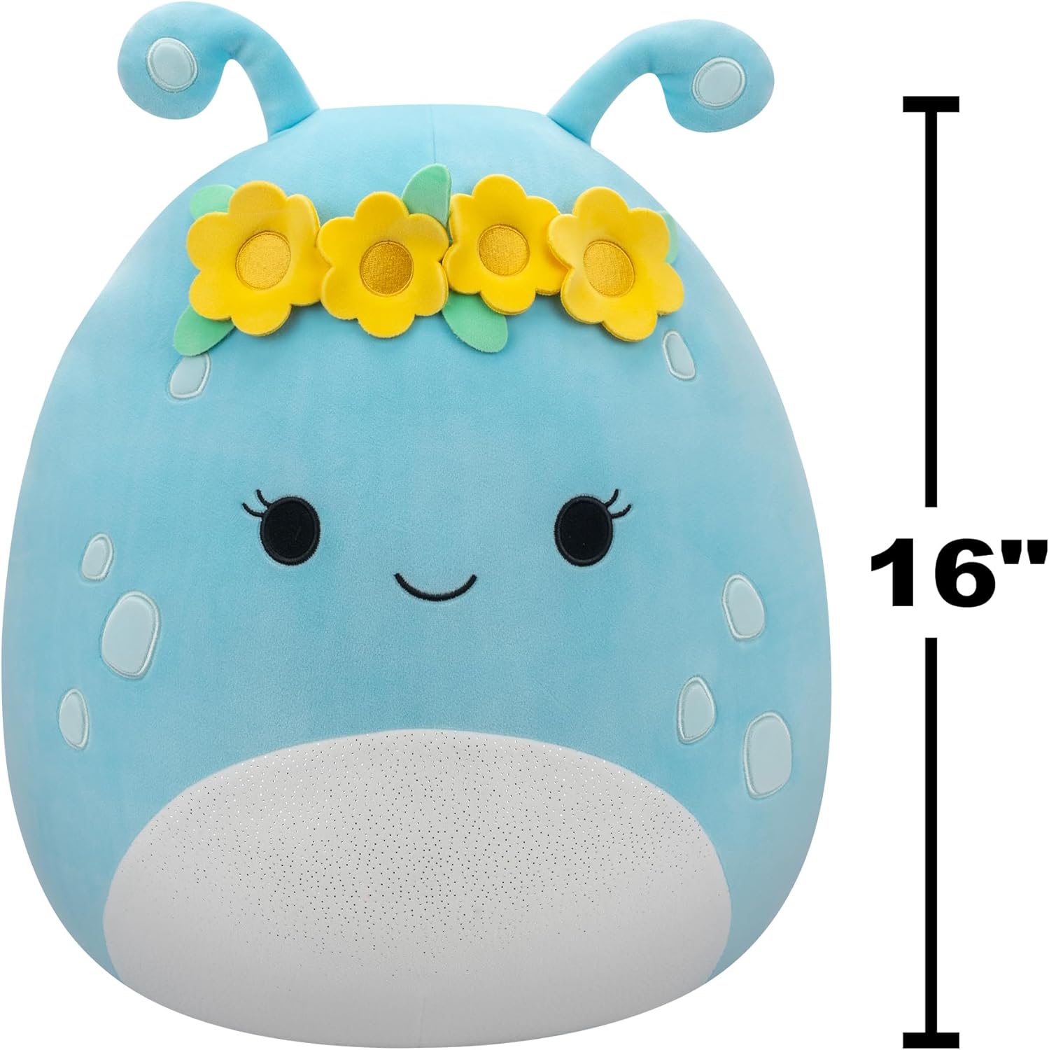 Squishmallows Natnat the Alien with Flower Crown 40cm Plush Toy — view 9