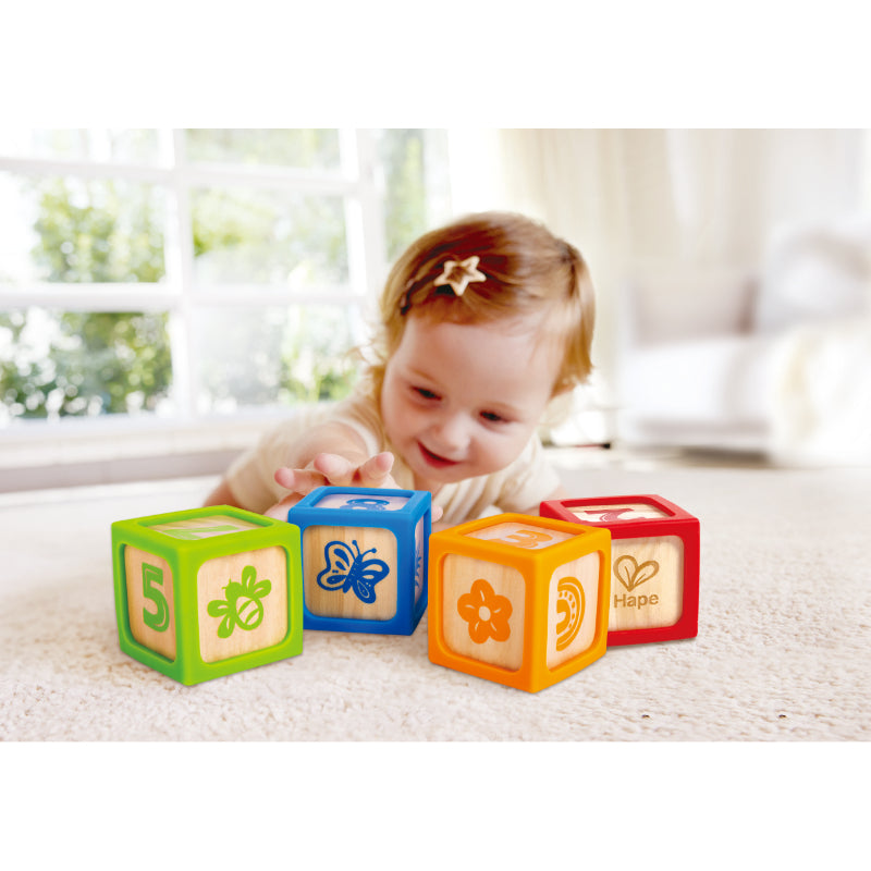 Hape Grip-N-Stack Smart Blocks Early Learning Toy - 4 Pcs — view 9